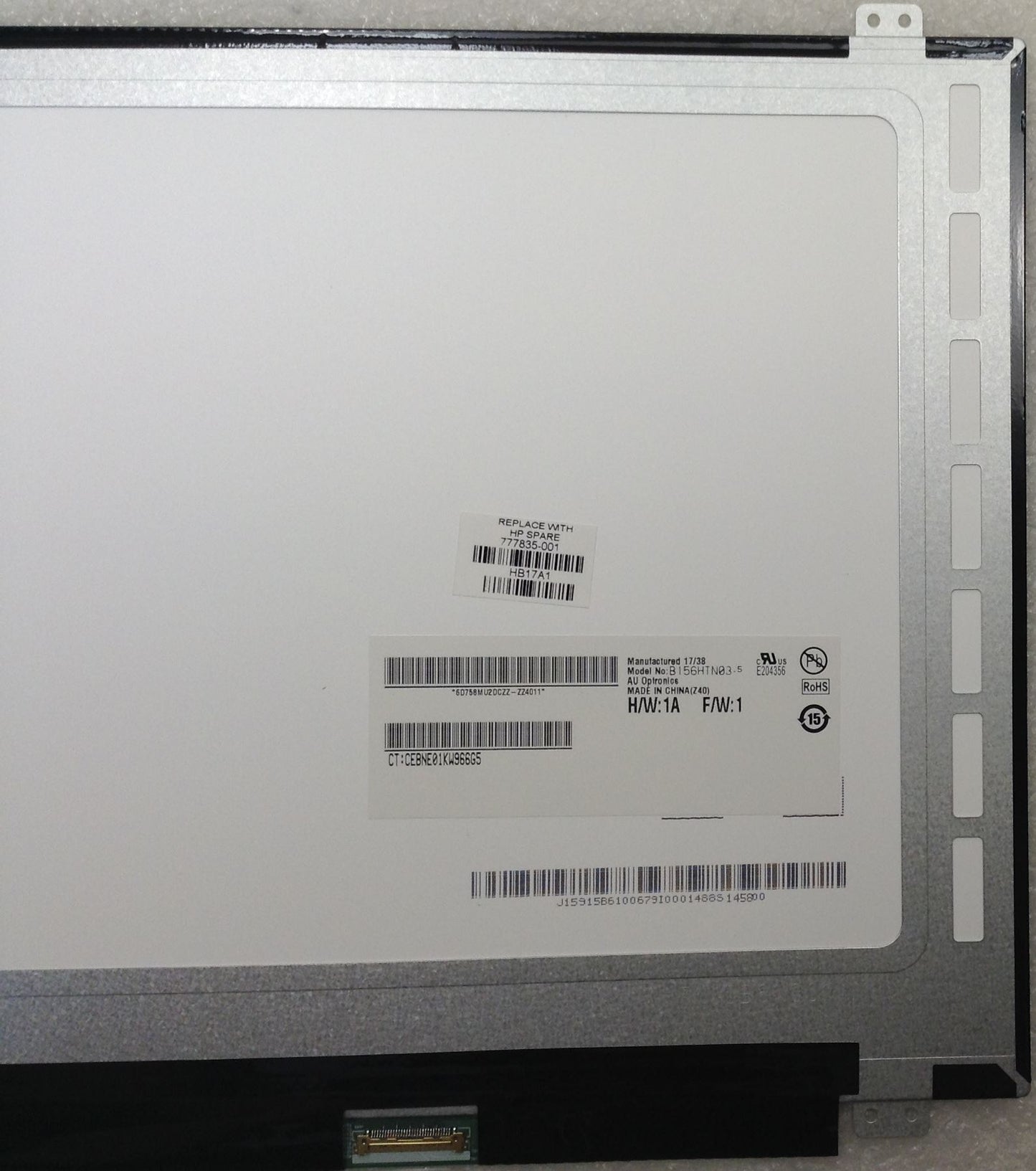 HP EliteBook 755 G2 Notebook PC 777835-001 Display B156HTN03.5 Full HD 1920x1080 777835-001 Display Panel 30p NEW