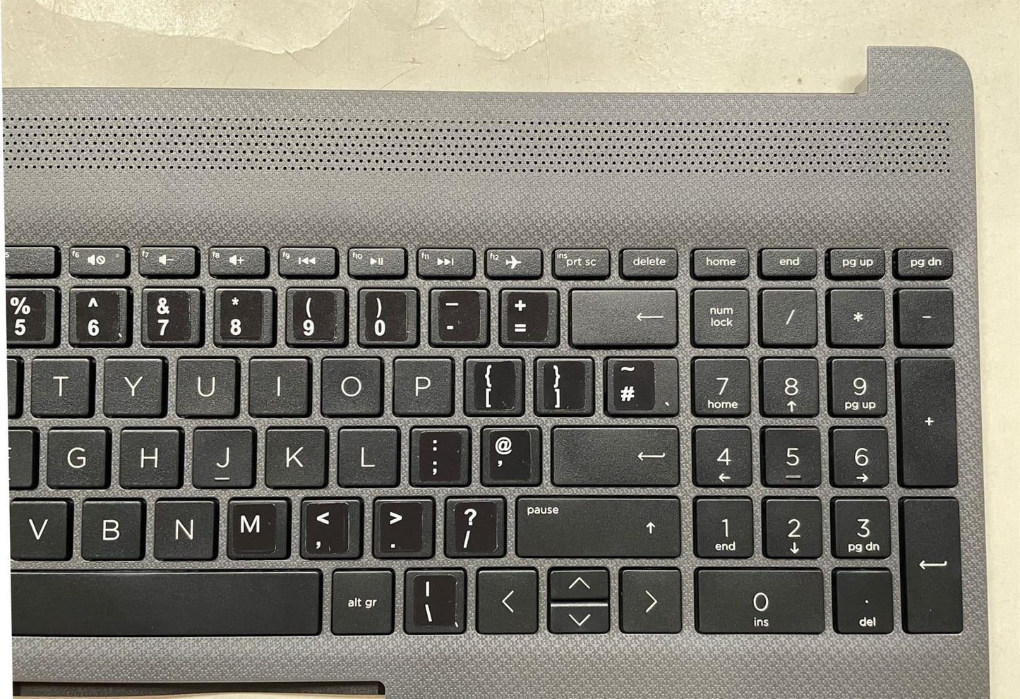 for HP 15S-EQ 15S-FQ L92958-031 L91269-031 UK English Keyboard Palmrest With Sticker
