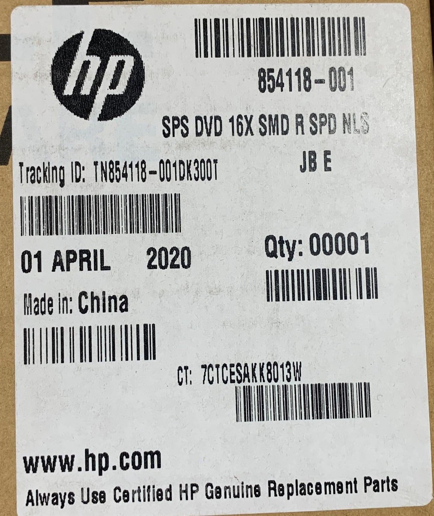 HP RP 5800 854118-001 16X Writer SATA CD-RW DVD-RW Hard Disk Drive Genuine NEW