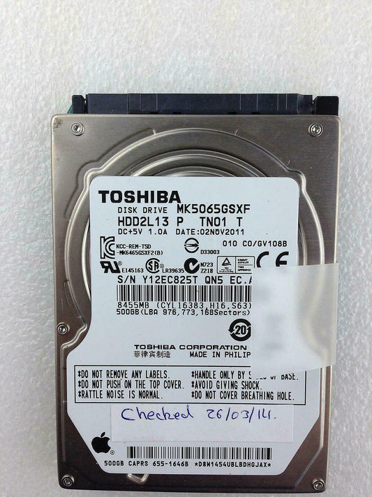 500GB 500 GB Hard Disk Drive SATA NEW 2.5 inch
