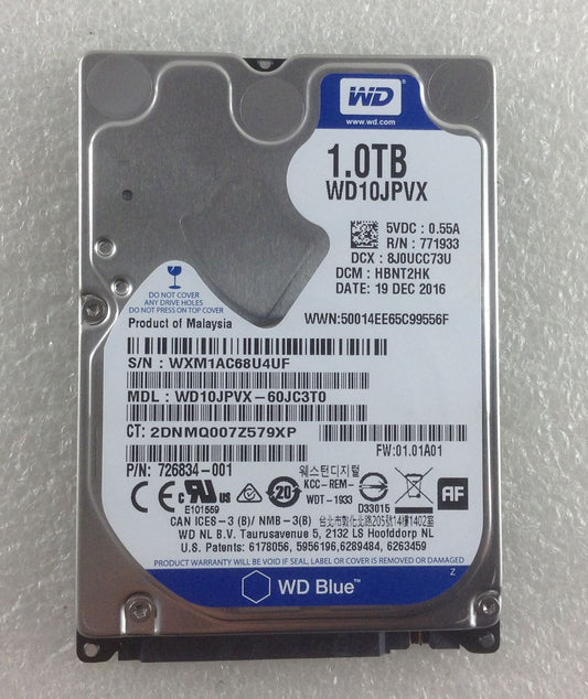 HP 250 G5 1TT39ES ABU HDD Hard Disk Drive 1TB 1000 GB SATA WD10JPVX 726834 NEW