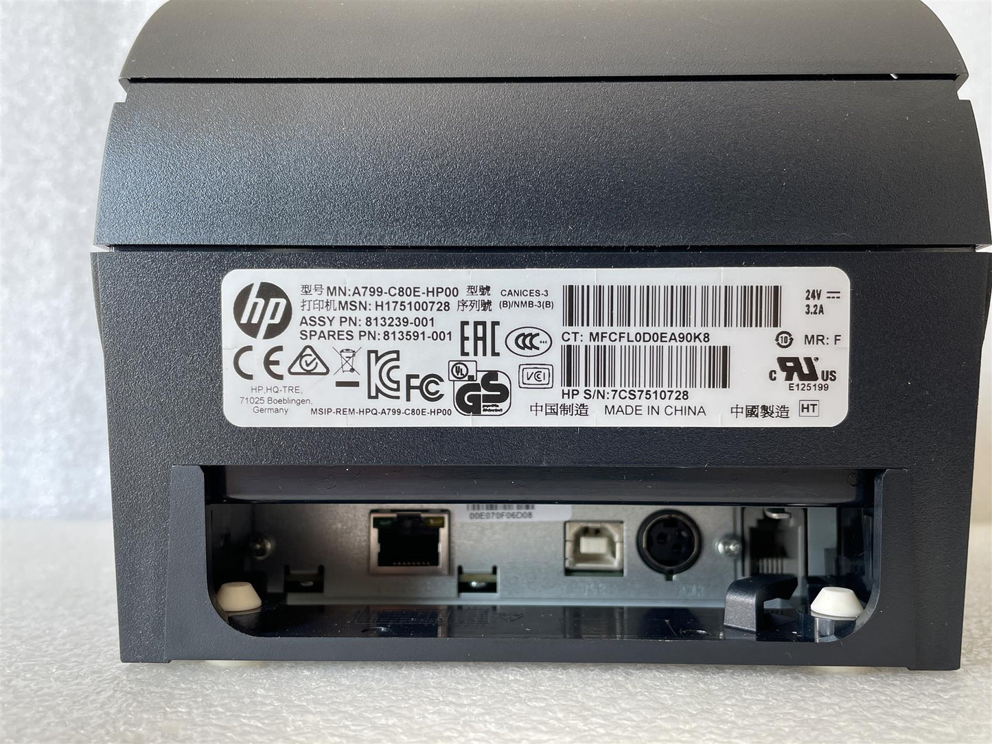 HP 813239-001 813591-001 POS Thermal Receipt Printer A799-C80E-HP00 Genuine NEW