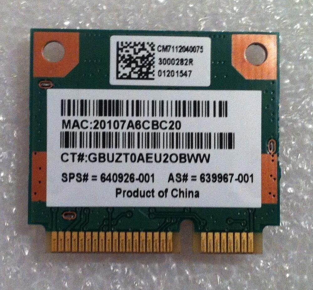 Hp Pavilion g6 1349sa Wifi Wi-Fi WLAN Wireless Card RTL8188CE 639967-001 Genuine