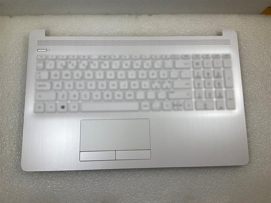 For HP 15-DA 15-DB L24639-031 L20388 UK English Keyboard Palmrest With Stickers