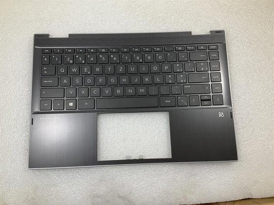 For HP Pavilion X360 14-DW 14T-DW M01302-BG1 L96528-BG1 Swiss Palmrest Keyboard Top Case Casing Cover