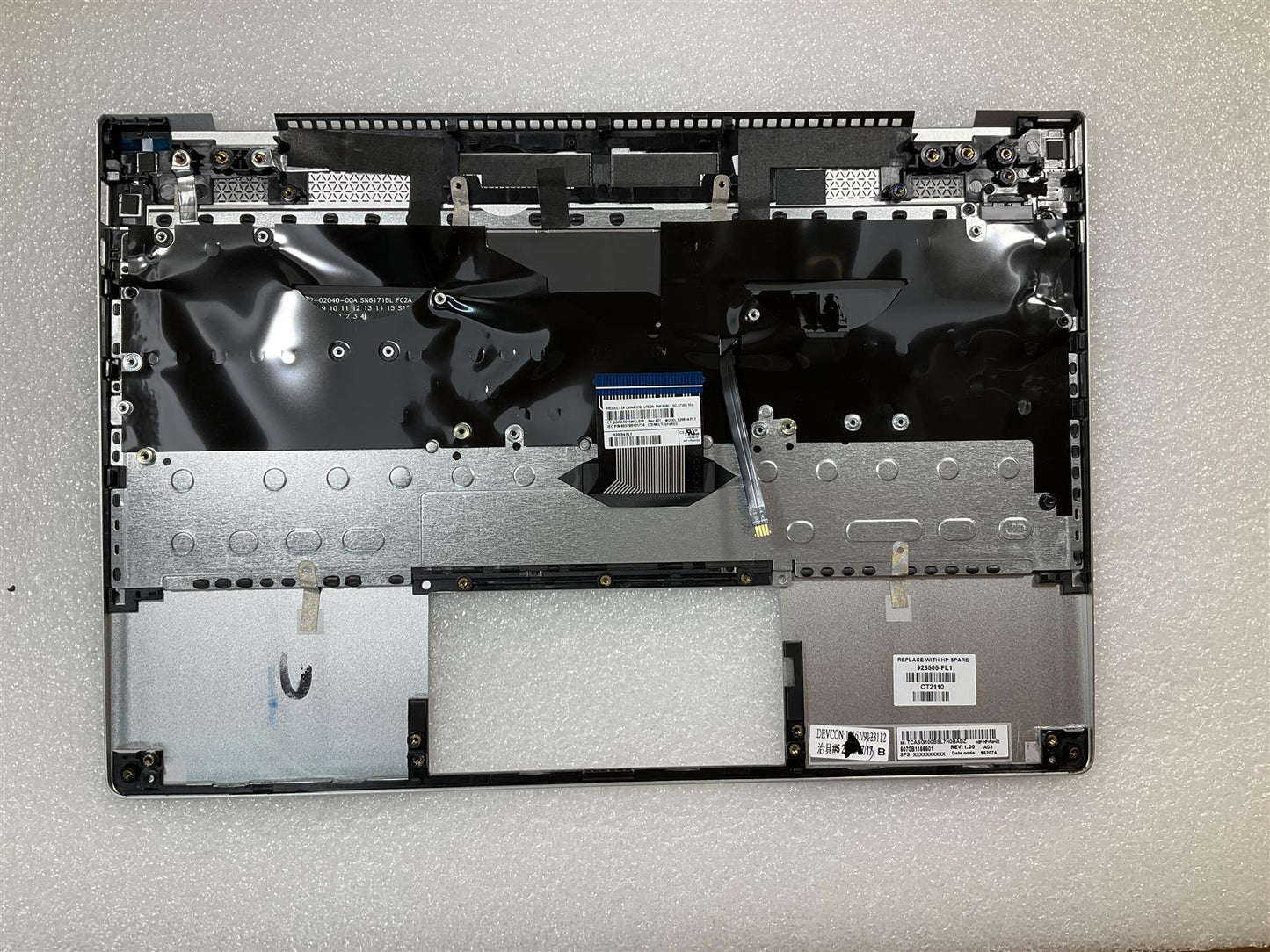 HP Envy 13-AD 13T-AD Laptop 928505-FL1 Czech Slovakia Keyboard UMA Palmrest NEW