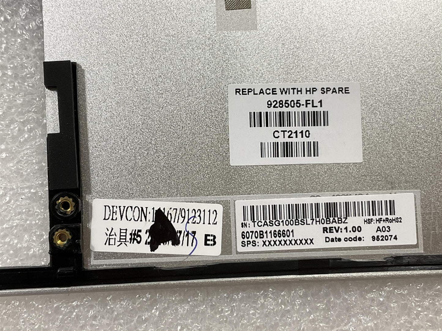 HP Envy 13-AD 13T-AD Laptop 928505-FL1 Czech Slovakia Keyboard UMA Palmrest NEW