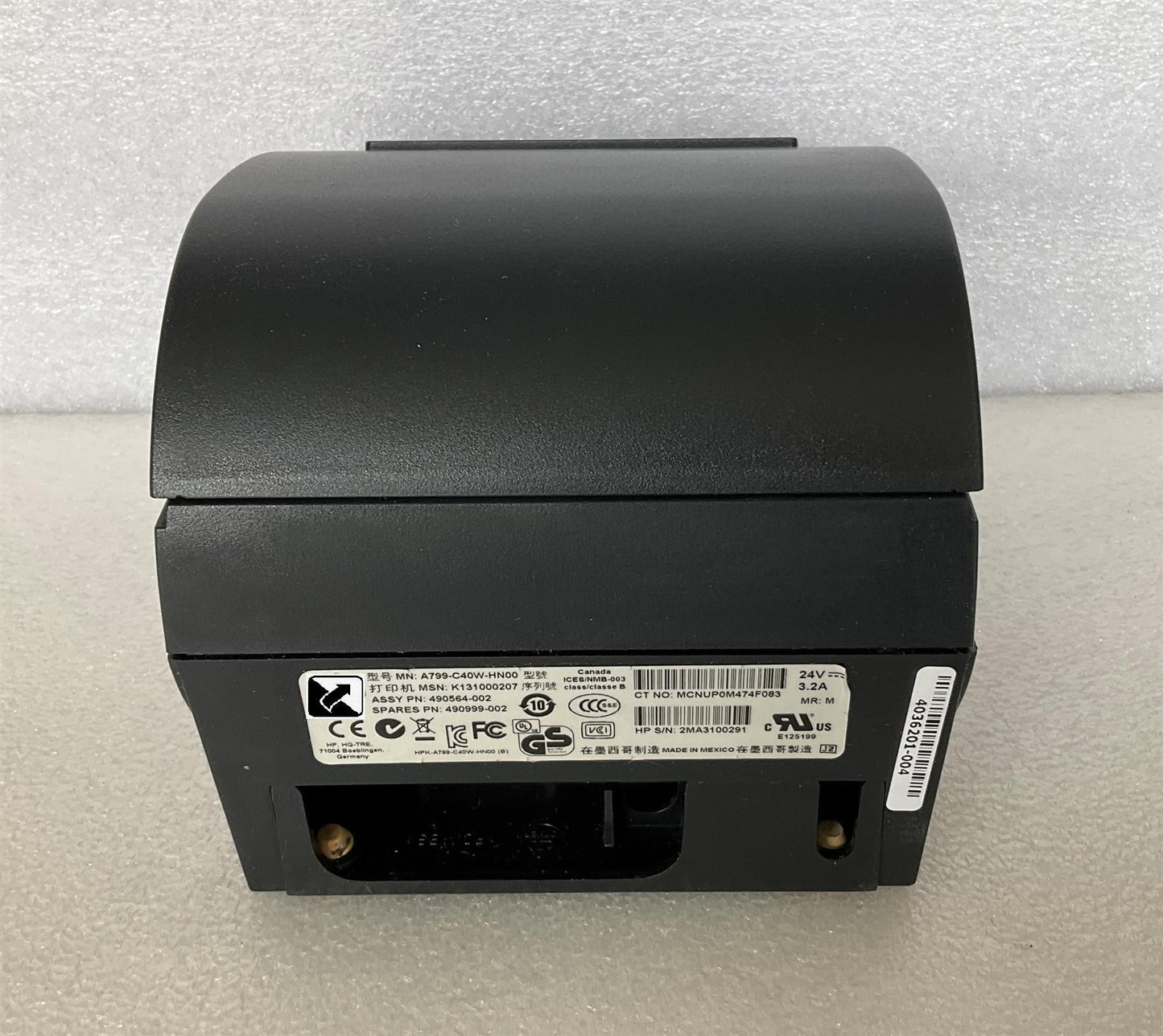 For HP A799-C40W-HN00 490564-002 490999-002 Thermal Receipt Printer P-USB NEW