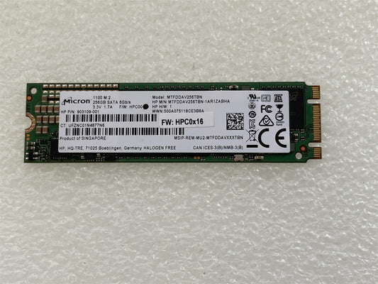 For HP SSD 760921-001 Micron 1100 MTFDDAV256TBN 256GB M.2 SATA Solid State Drive