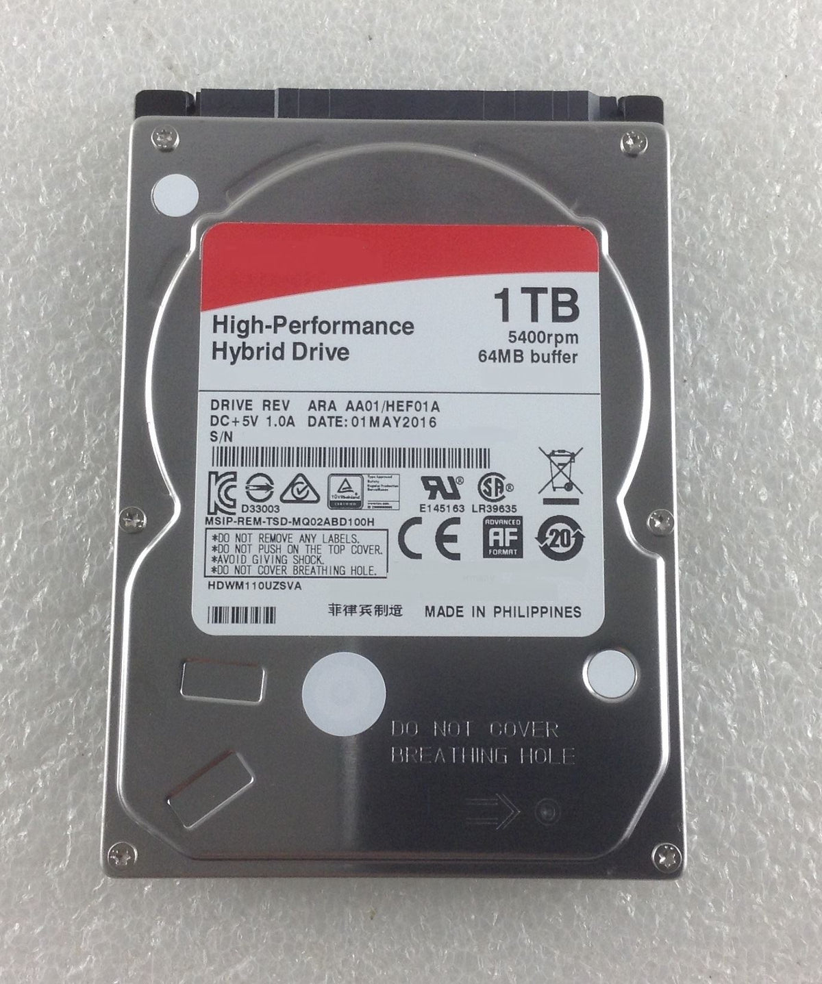 HP Pavilion 15 G092SA SSHD HDD 1TB Solid S Hard Drive 1000 GB SATA 2.5 NEW