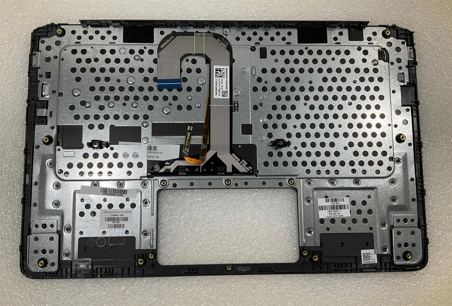 for HP Chromebook 14A G5 L14354-BB1 Israel Hebrew Keyboard Palmrest NEW