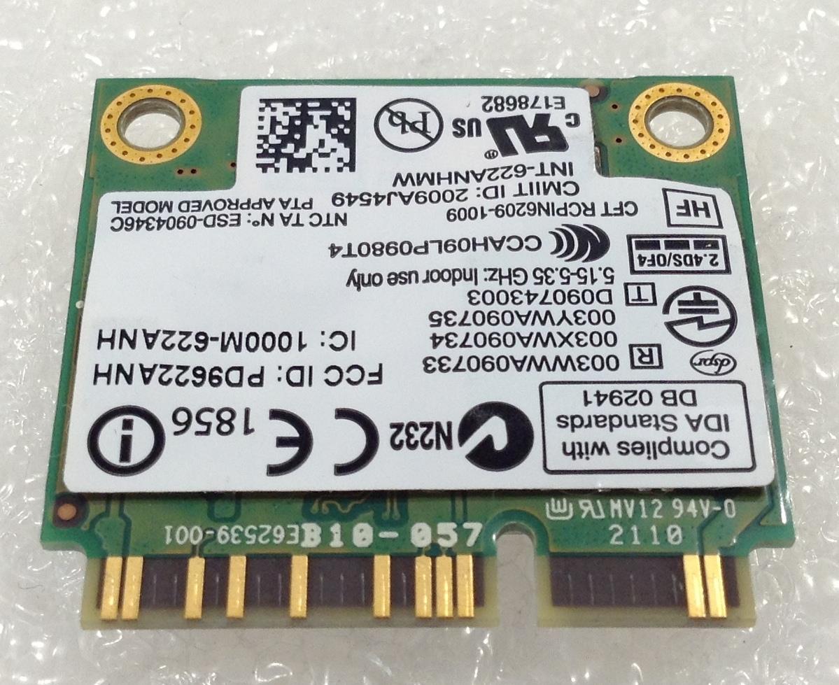 For HP also for Dell Latitude E6410 PP27LA Wifi Wi-Fi WLAN Wireless Card Mini PCI-E 622ANHMW NEW