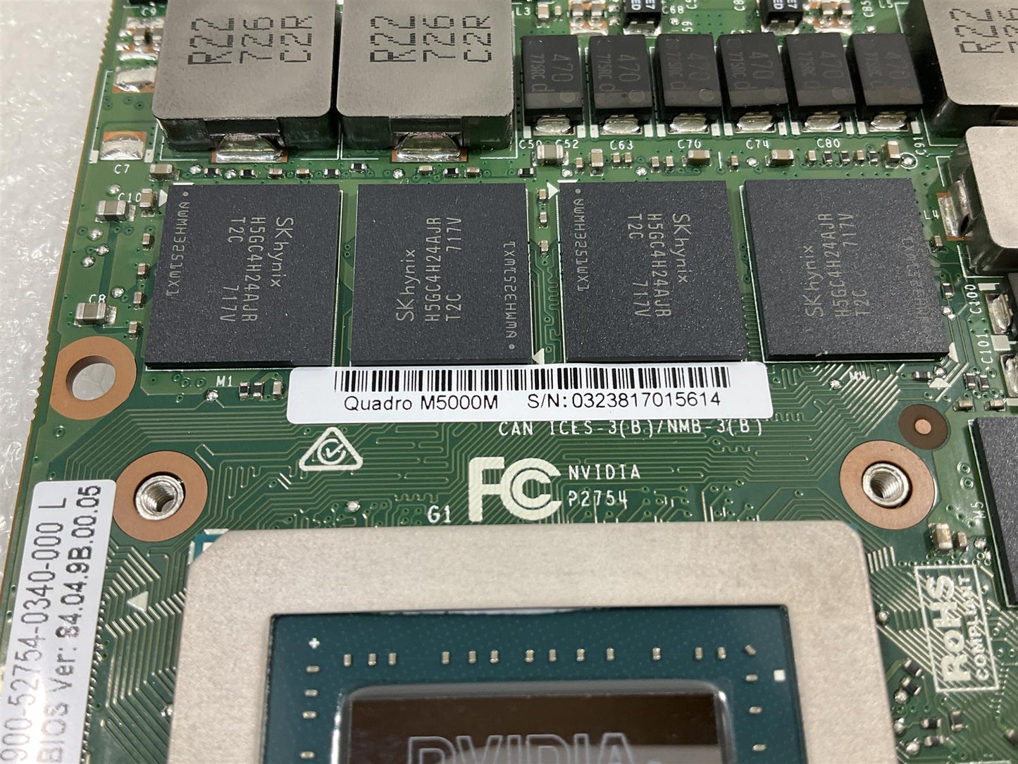 HP ZBook 17 G3 827228-001 NVIDIA Quadro M5000M N16E-Q5 8GB GDDR5 Graphics GPU