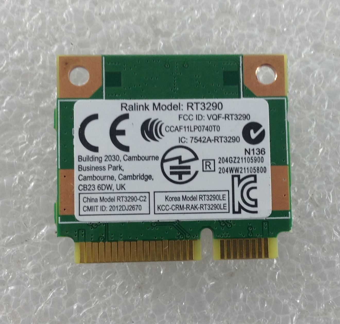 Ralink Wifi WLAN Wireless Card RT3290 802.11 bgn Hp ENVY m6-1000 Serie