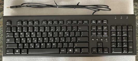 or HP 936509-152 697737-152 PR1101U USB Wired Keyboard Greek Greece Genuine NEW