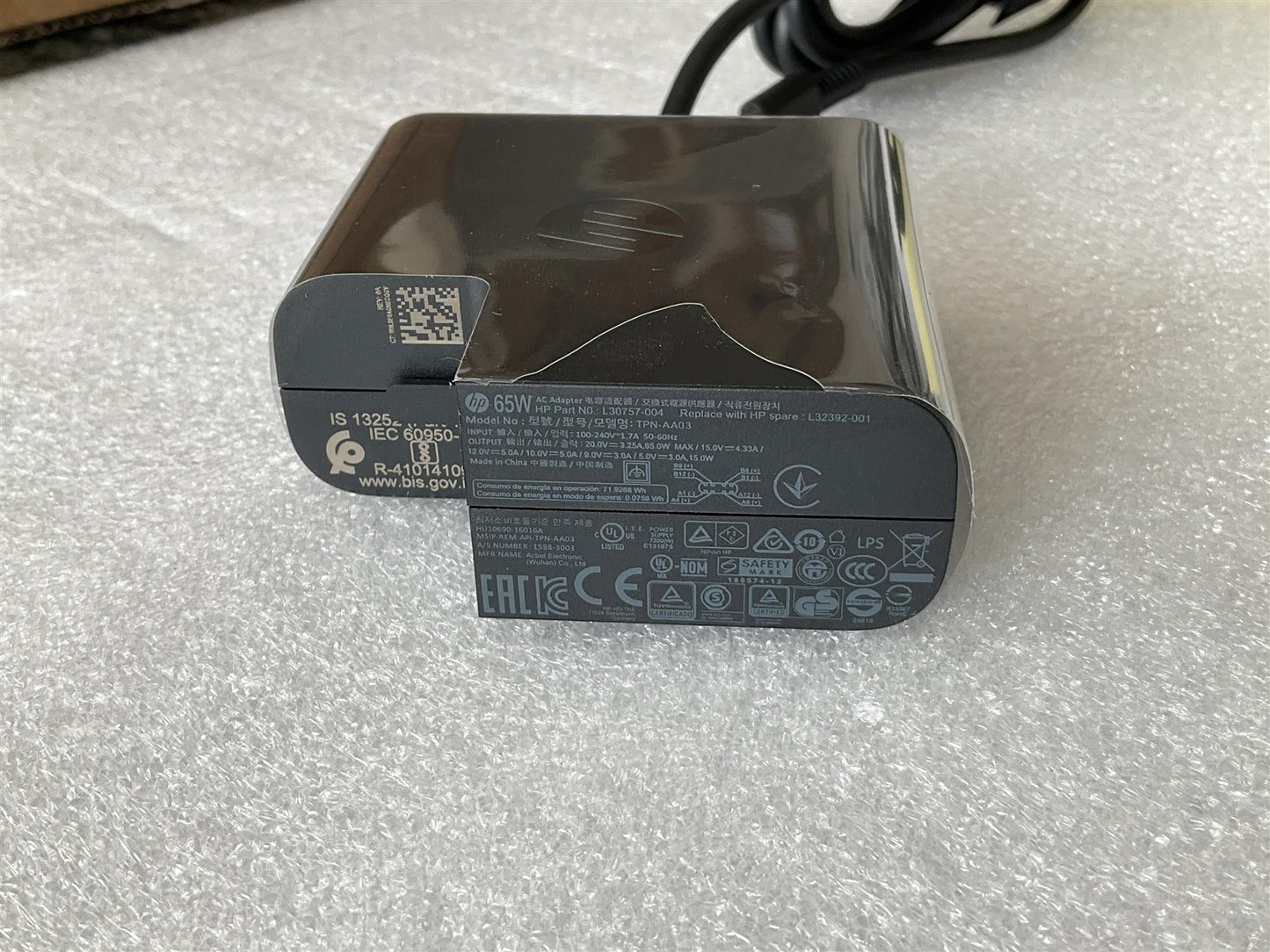 HP L43180-012 L32392-001 TPN-AA03 65W USB Type C AC Charger Adapter Genuine NEW