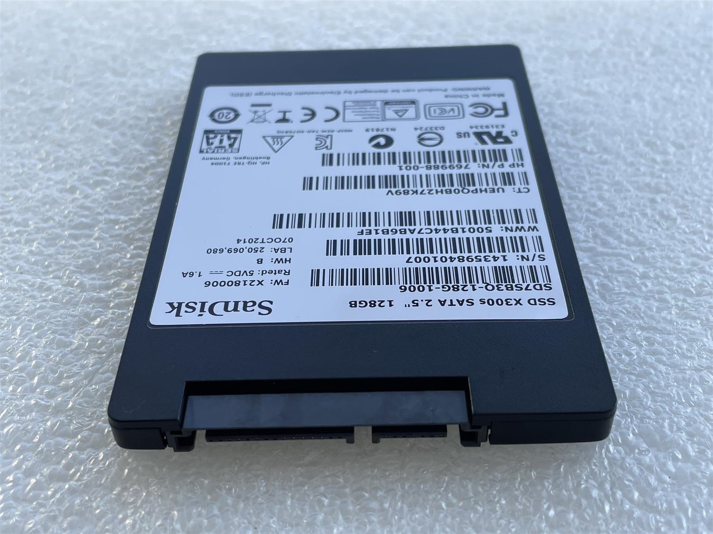 For HP 905486-001 Sandisk X300S 128GB SATA 2.5 inch SATA SSD Solid State Drive