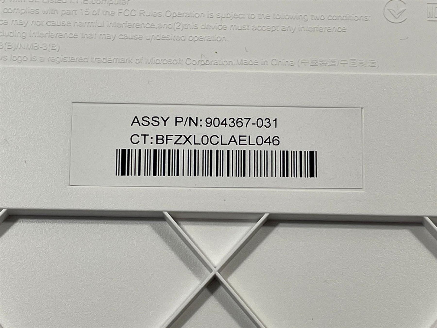 For HP 904367-031 White USB Wired Keyboard UK English Layout Genuine PR1101U NEW
