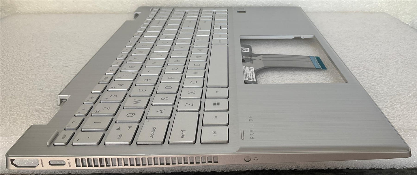 HP PAVILION X360 15-ER M48855-B31 M45128-B31 US int. English International also named dutch Keyboard Palmrest