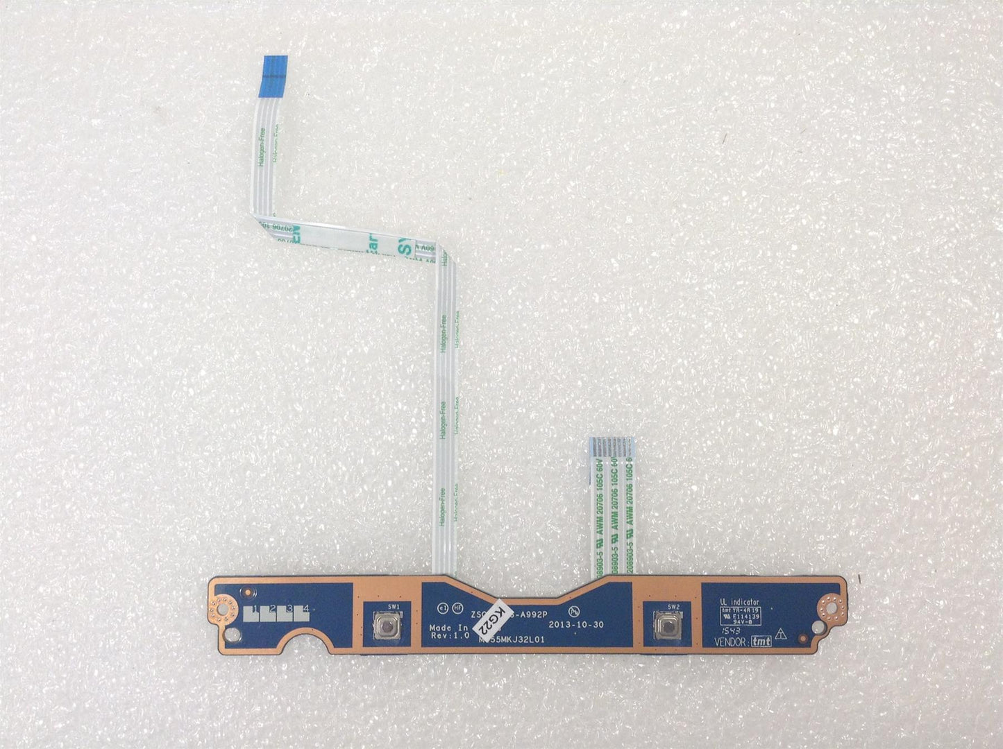 Hp 15-G 749651-001 TouchPad Button Board With Cables Genuine Original NEW