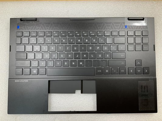 HP OMEN 15-EK 15T-EK M45525-041 M44657-041 German GR Keyboard Palmrest NEW