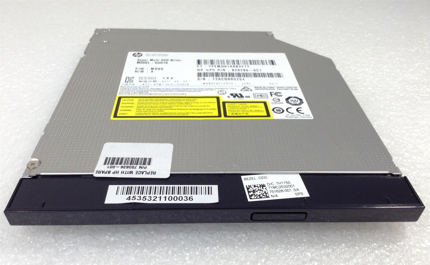 HP 750636-001 Dvd Drive ODD Optic Optical Ultra Slim 9.5mm Tray NEW