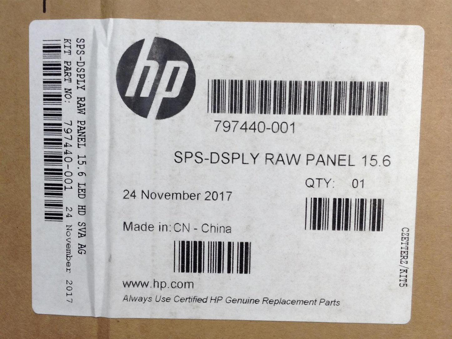 HP Laptop Screen 797440-001 Display Raw Panel 15.6" inch Led HD Slim Lcd NEW