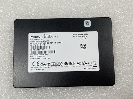For HP 903978-001 Micron M600 2.5inch MTFDDAK256MBF 256GB SATA Solid State Drive