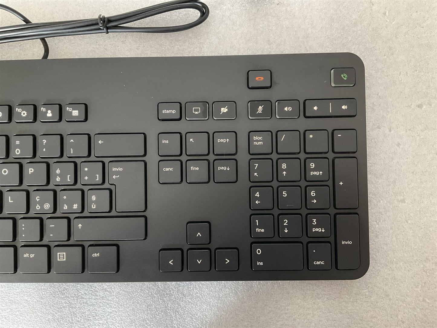 for HP 802544-061 801864-061 Italian USB Video Conferencing Keyboard SK-2029 NEW