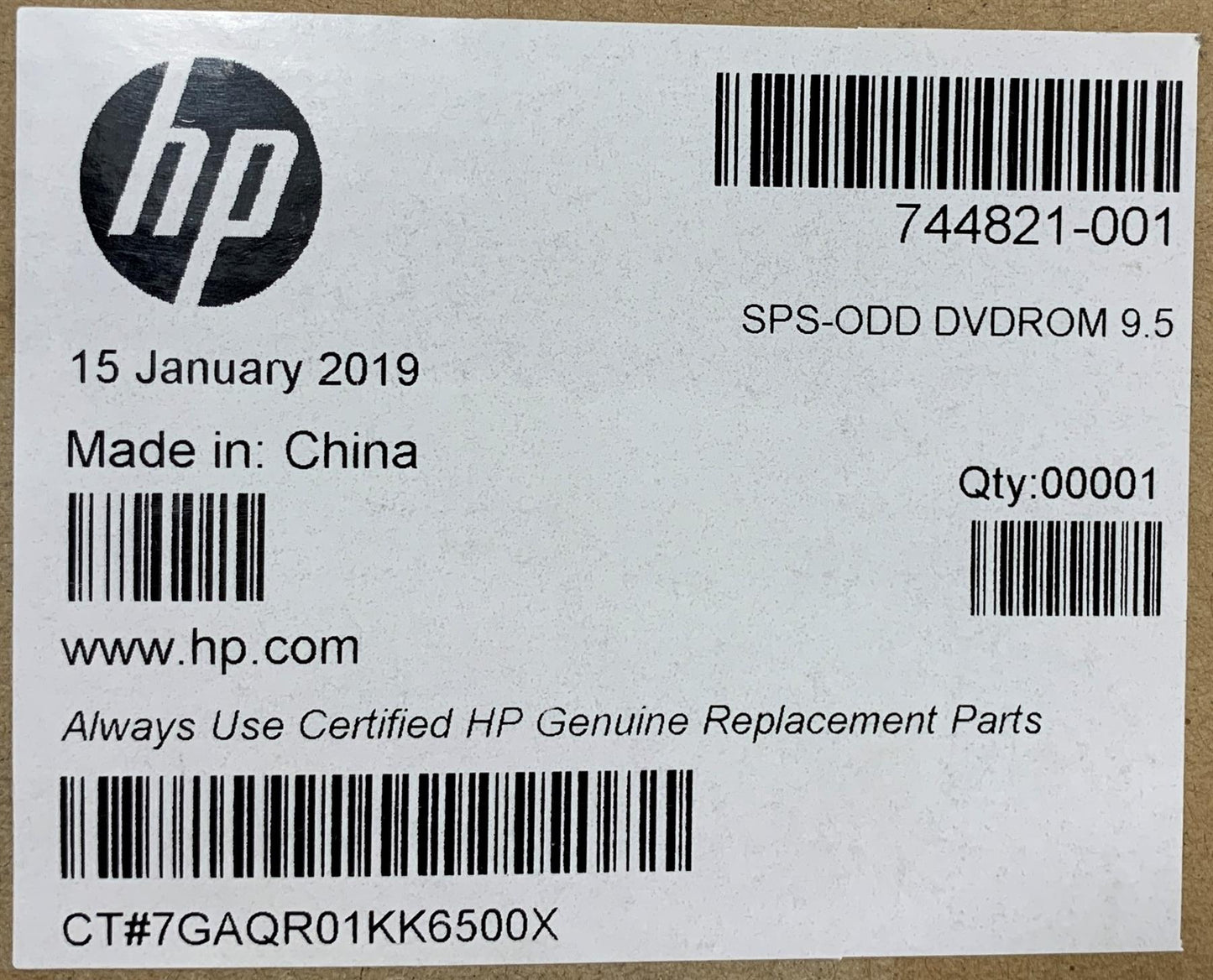 HP ProBook 640 G1 Notebook 744821-001 DVD-ROM Optical Disk Drive SATA 9.5 mm NEW