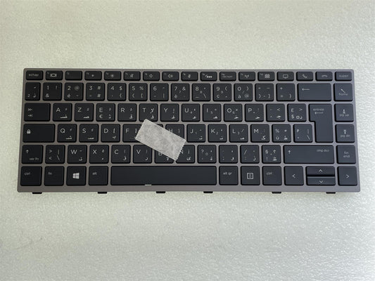 HP ZBook 14u G5 G6 L15540-FP1 AZERTY ARABIC Layout North West Africa Keyboard