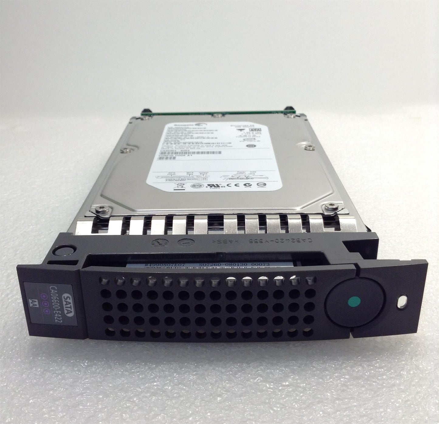 HDD ST3750640NS CA06600 EA22 750GB 7200rpm FUJITSU CA06600-E332 750GB 7.2K HOT PLUG HARD DRIVE NEW SATA DRIVE WITH FC ADAPTED CADDY