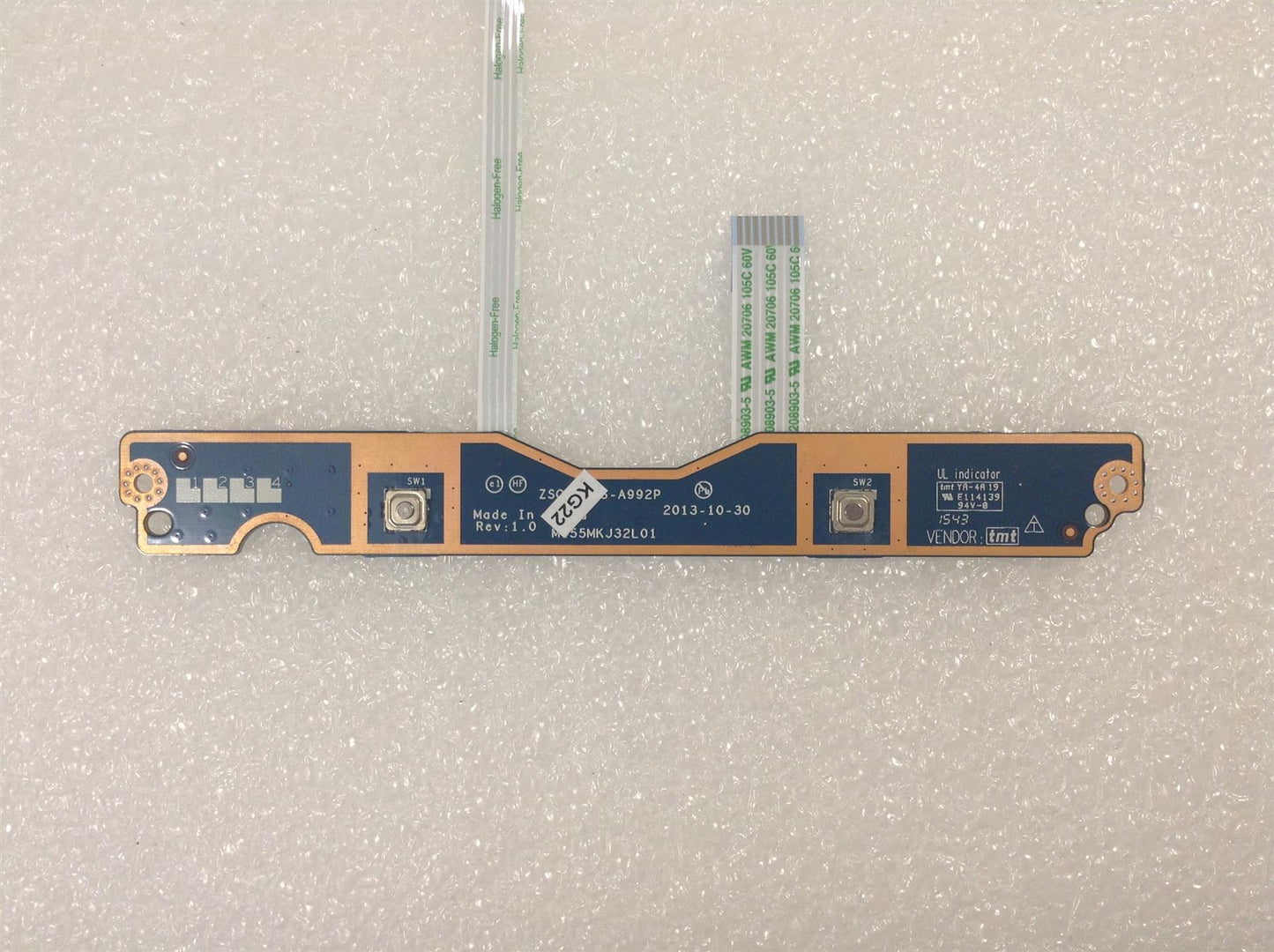 Hp 15-G 749651-001 TouchPad Button Board With Cables Genuine Original NEW