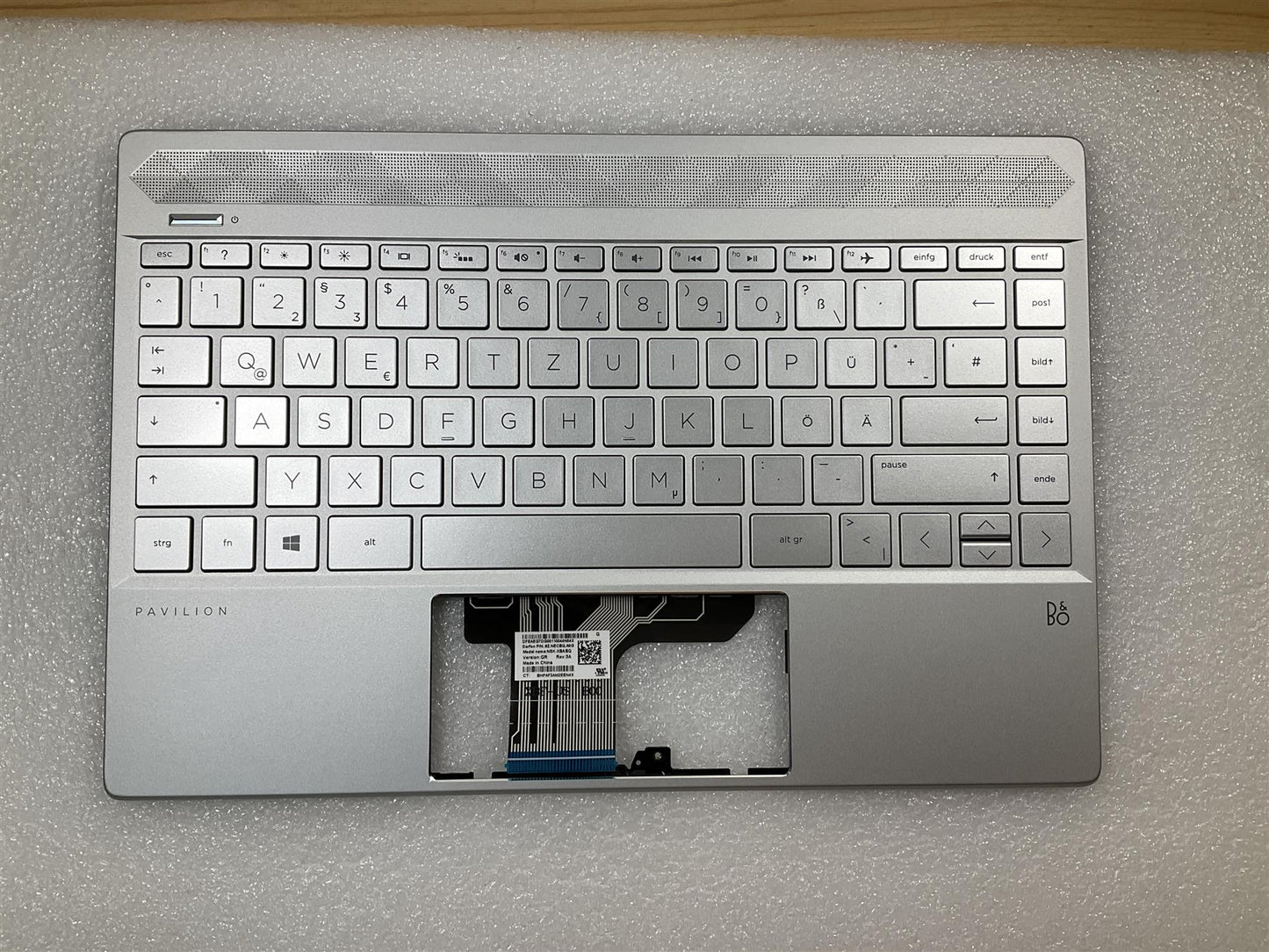 HP Pavilion 13-AN L37857-041 L37531-041 German Germany GR Keyboard Palmrest NEW