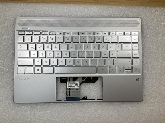 HP Pavilion 13-AN L37857-041 L37531-041 German Germany GR Keyboard Palmrest NEW