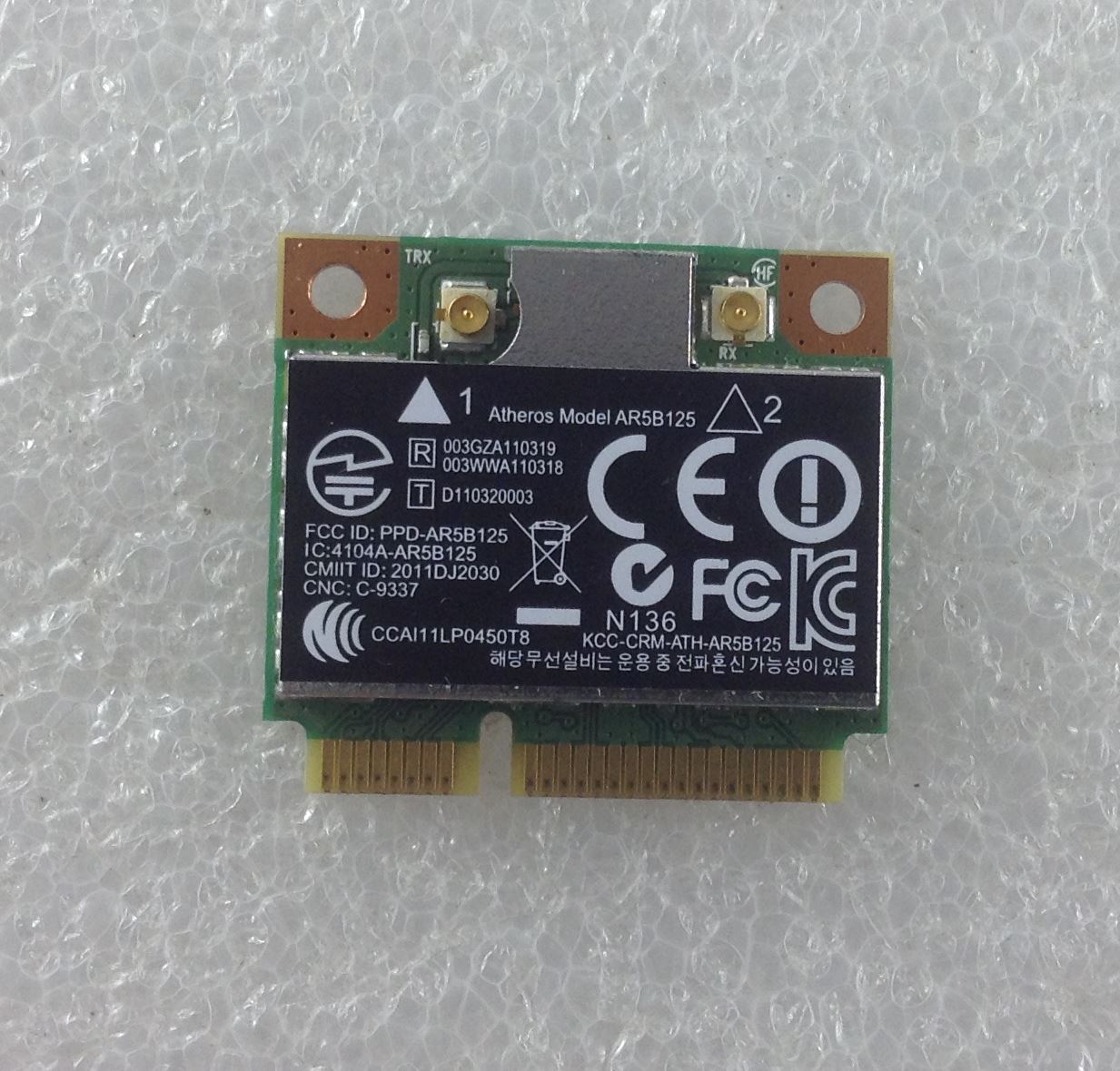 HP Pavilion G6 2244SA Wifi Wi-Fi WLAN Wireless Card Mini PCIE AR5B125 670036-001