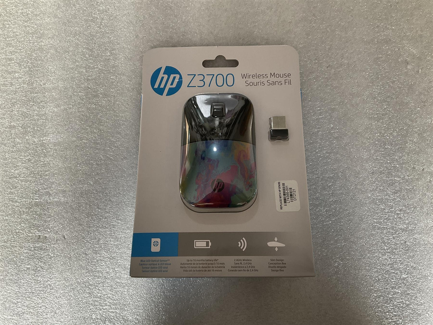 for HP L74366-001 Z3700 USB Wireless Mouse Souris Sans Fil Genuine Original NEW