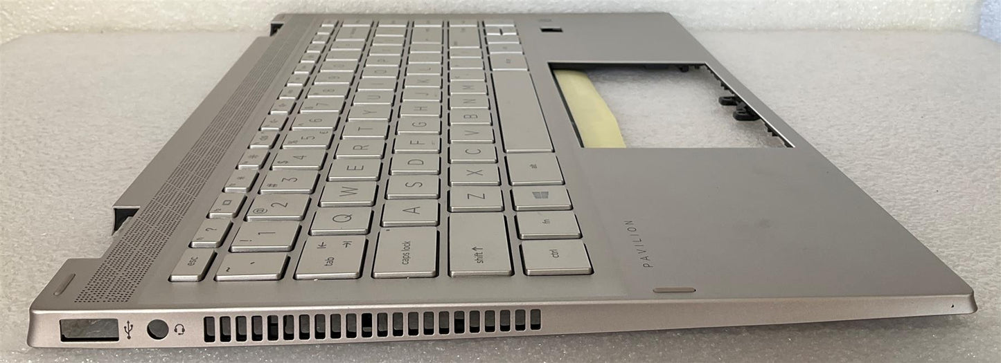 HP Pavilion x360 14-DW M01291-B31 L96523-B31 US English Keyboard Palmrest int. English International also named dutch European (also for Compatible L85714-B31 L85714-001 L85714-031 )