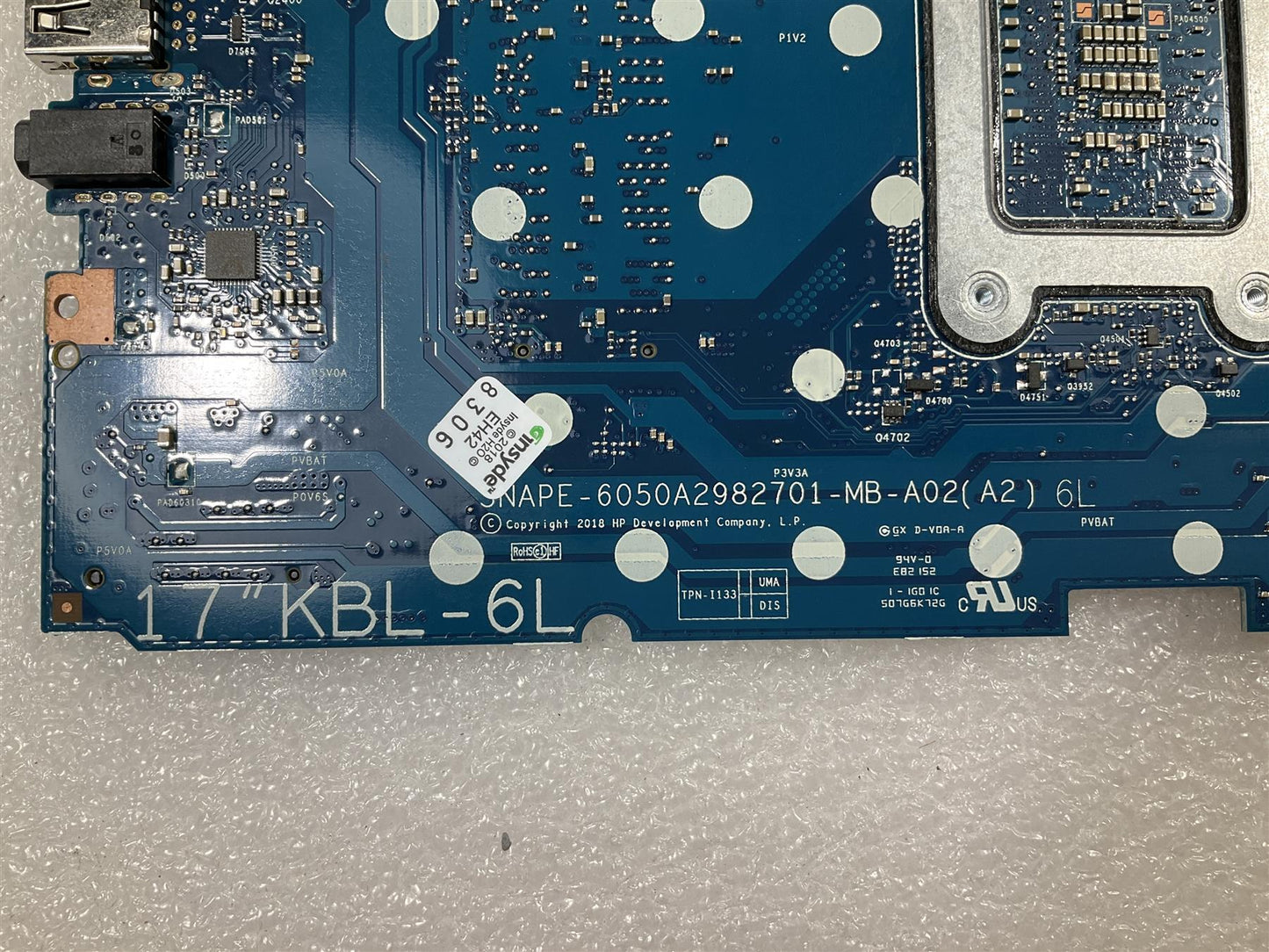 HP 17-BY L25438-001 L22743-001 Intel i7-7500U AMD Radeon 520 2GB DSC Motherboard