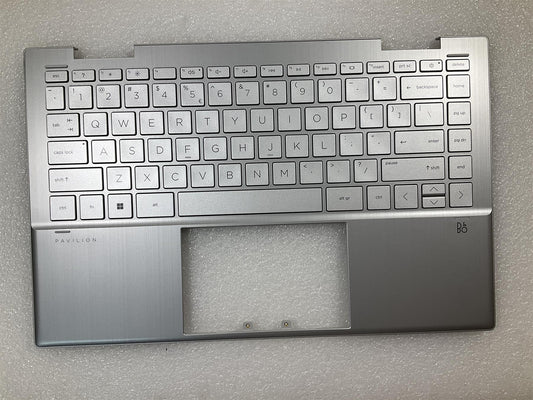 HP Pavilion X360 14-DY M49434-B31 M45225-B31 US int. English International also named dutch Keyboard Palmrest