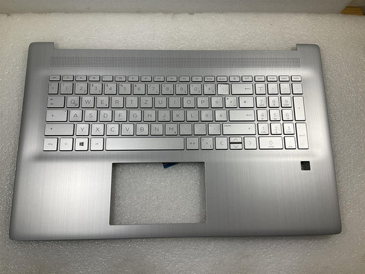 For HP 17-CN 17-CP 17T-CN M53083-041 M50459-041 German GR Palmrest Keyboard NEW