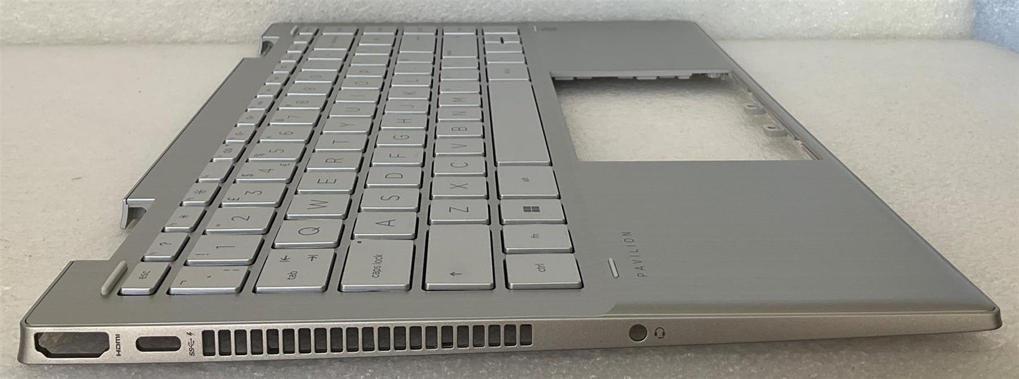 HP Pavilion x360 14-DY M49434-031 M45225-031 UK English Keyboard Palmrest NEW