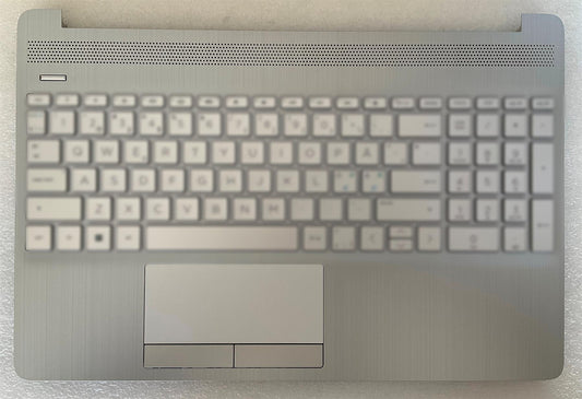 HP 15-DW 15Z-GW L53736-031 L52022-031 UK English Keyboard Palmrest with Sticker