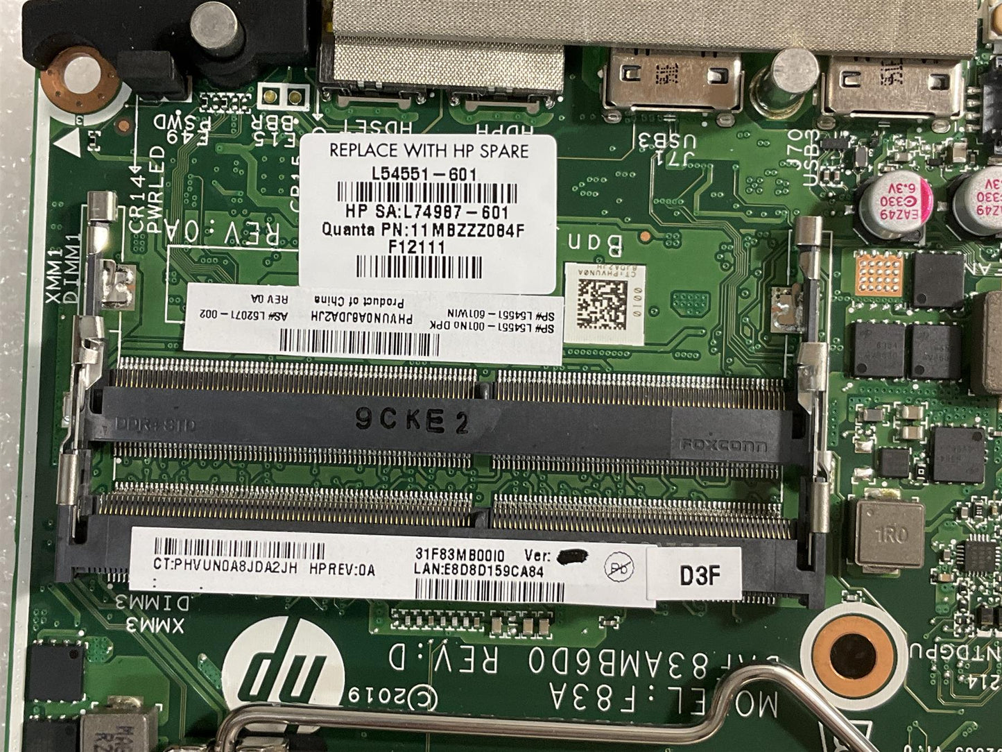 HP Elitedesk 800 G4 G5 Mini L74987-601 L54551-601 Intel LGA1151 CPU Motherboard