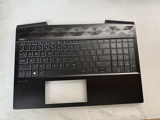 For HP Gaming 15-CX L21861-031 UK English Palmrest Keyboard Top Cover NEW