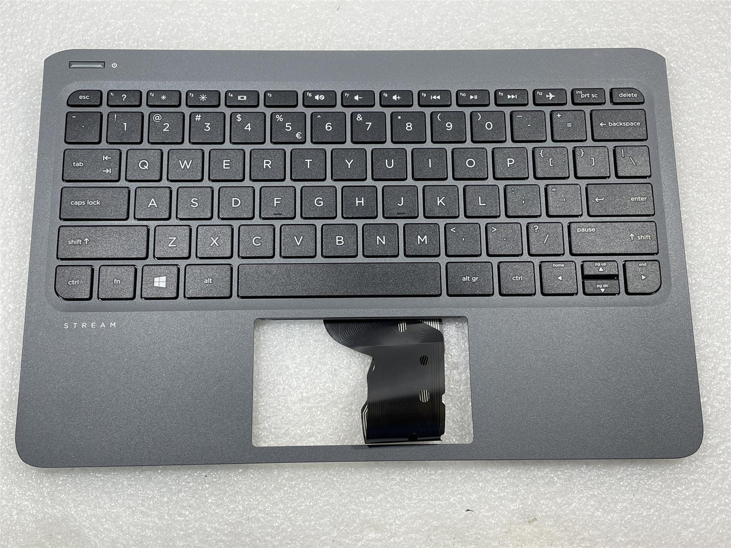 For HP Stream 11 Pro G4 EE L02776-B31 US int. English International also named dutch Palmrest Keyboard NEW