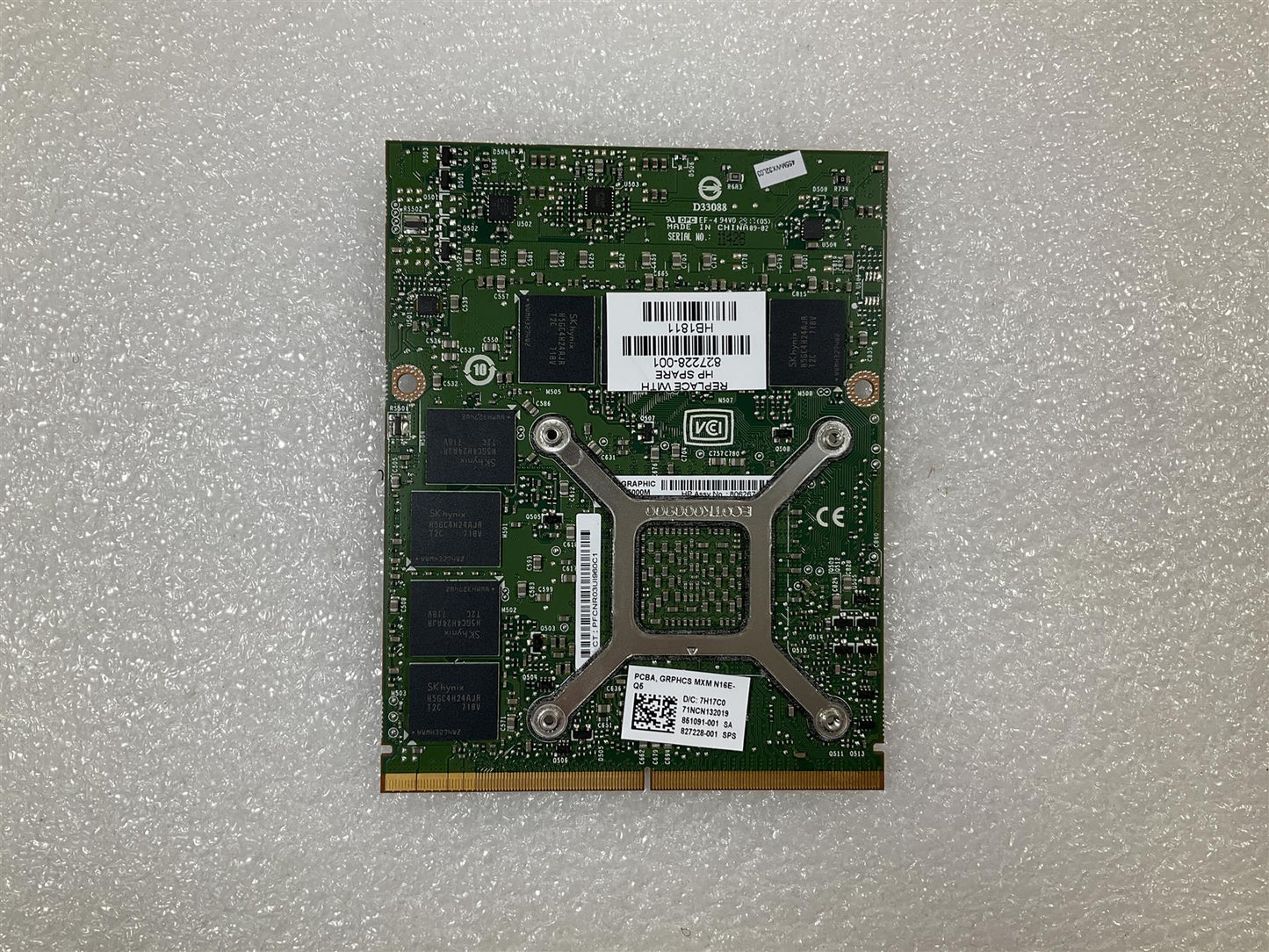 HP ZBook 17 G3 827228-001 NVIDIA Quadro M5000M N16E-Q5 8GB GDDR5 Graphics GPU