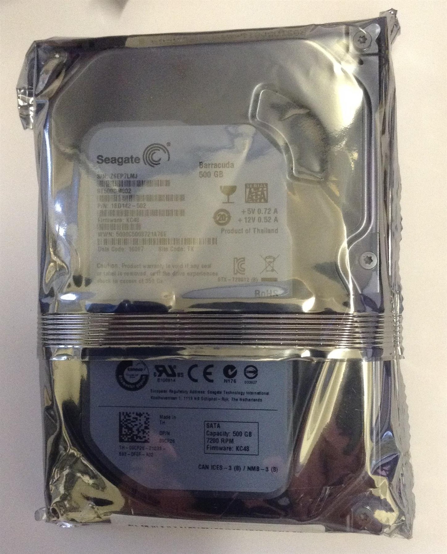 for HDD 3.5 ST500DM002 500GB Desktop HDD 500GB SATA Seagate Hard Disk Drive 9CF26 09CF26 8.9 cm 7200 RPM 1BD142-502