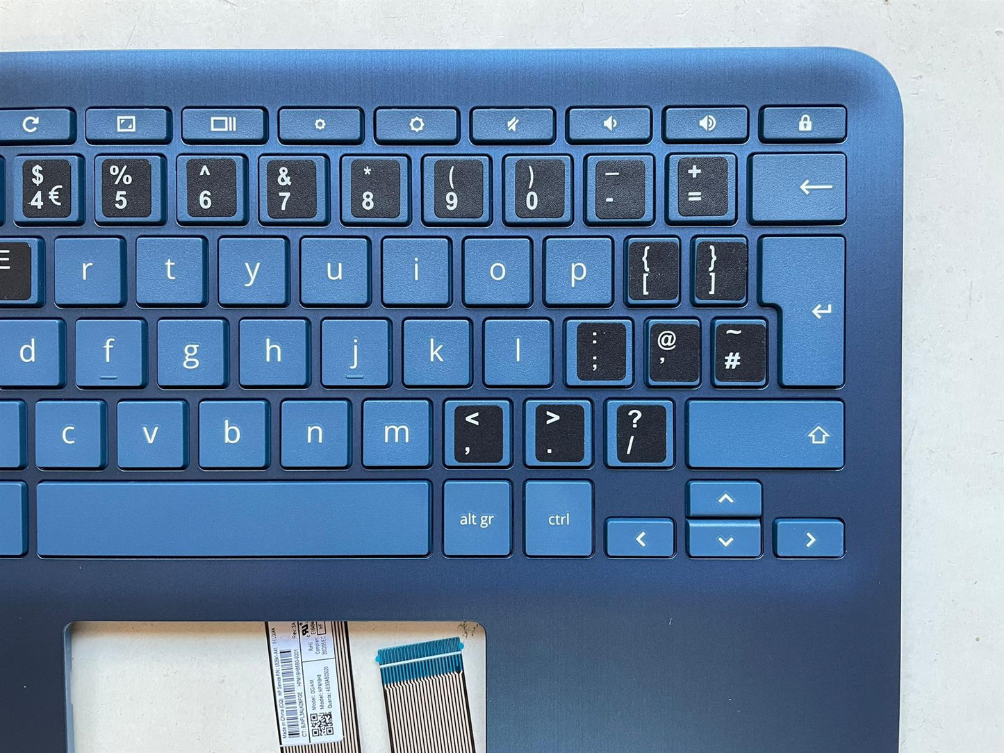 for HP Chromebook x360 11 G3 EE L92216-031 Keyboard Palmrest UK English Stickers