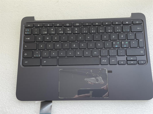 For HP Chromebook 11 G5 917442-DH1  Keyboard Palmrest Nordic Genuine NEW